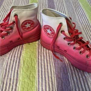Converse All Star pink ombré Chuck Taylor high tops